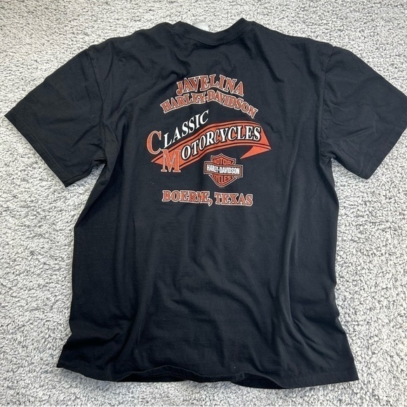 Harley Davidson Shirt Mens Extra Large Kickin Ass Texas Motorcycle Riding Tee - Picture 4 of 5